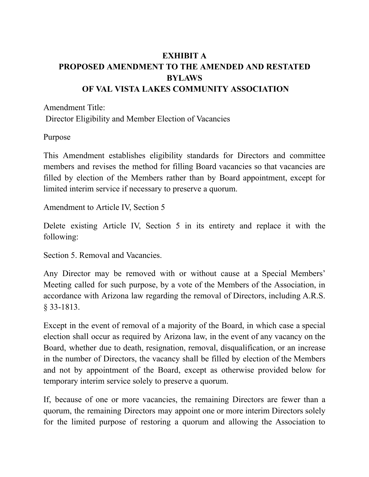 Proposed Bylaws Amendment page 1